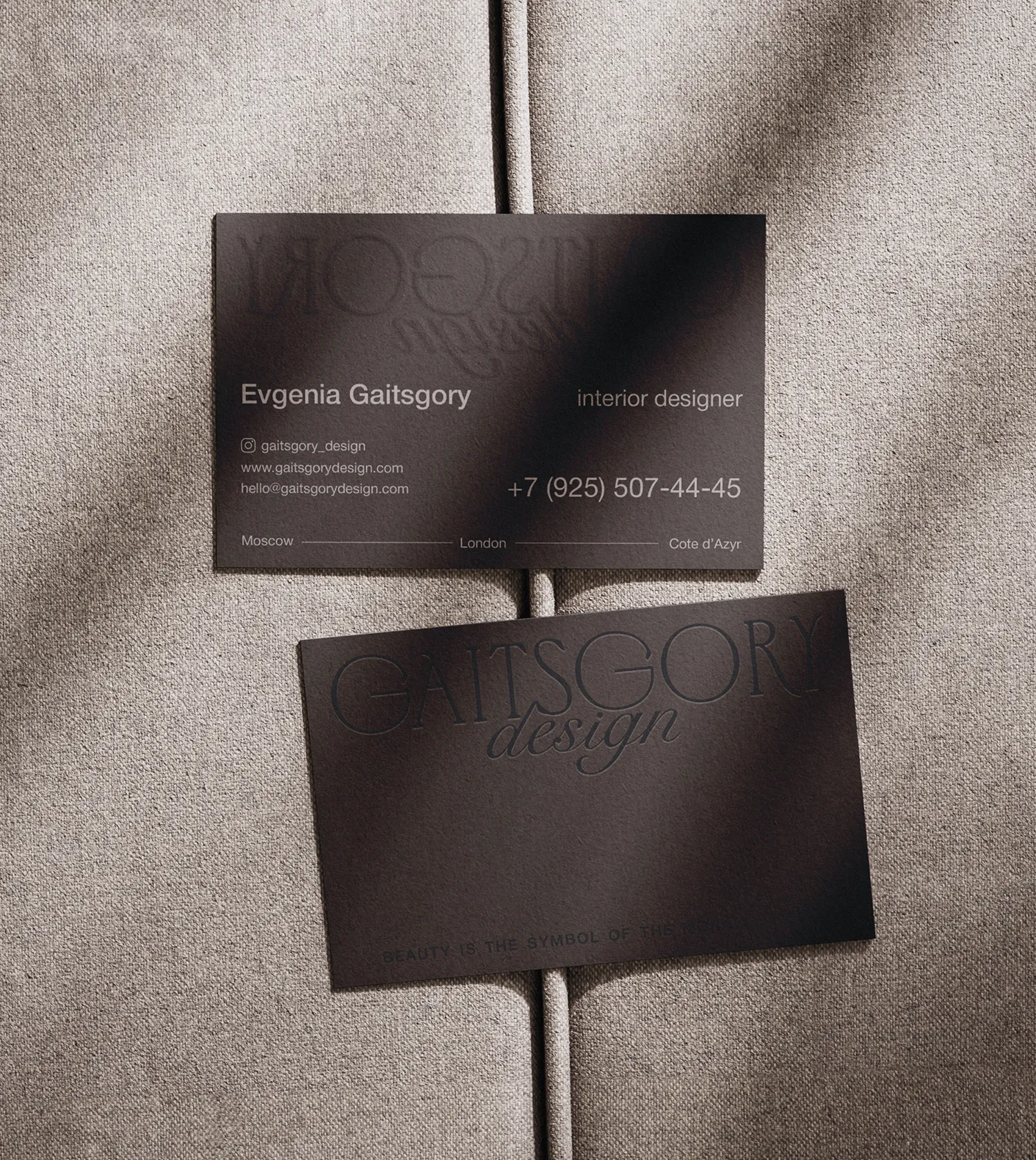 Визитки Gaitsgory Design