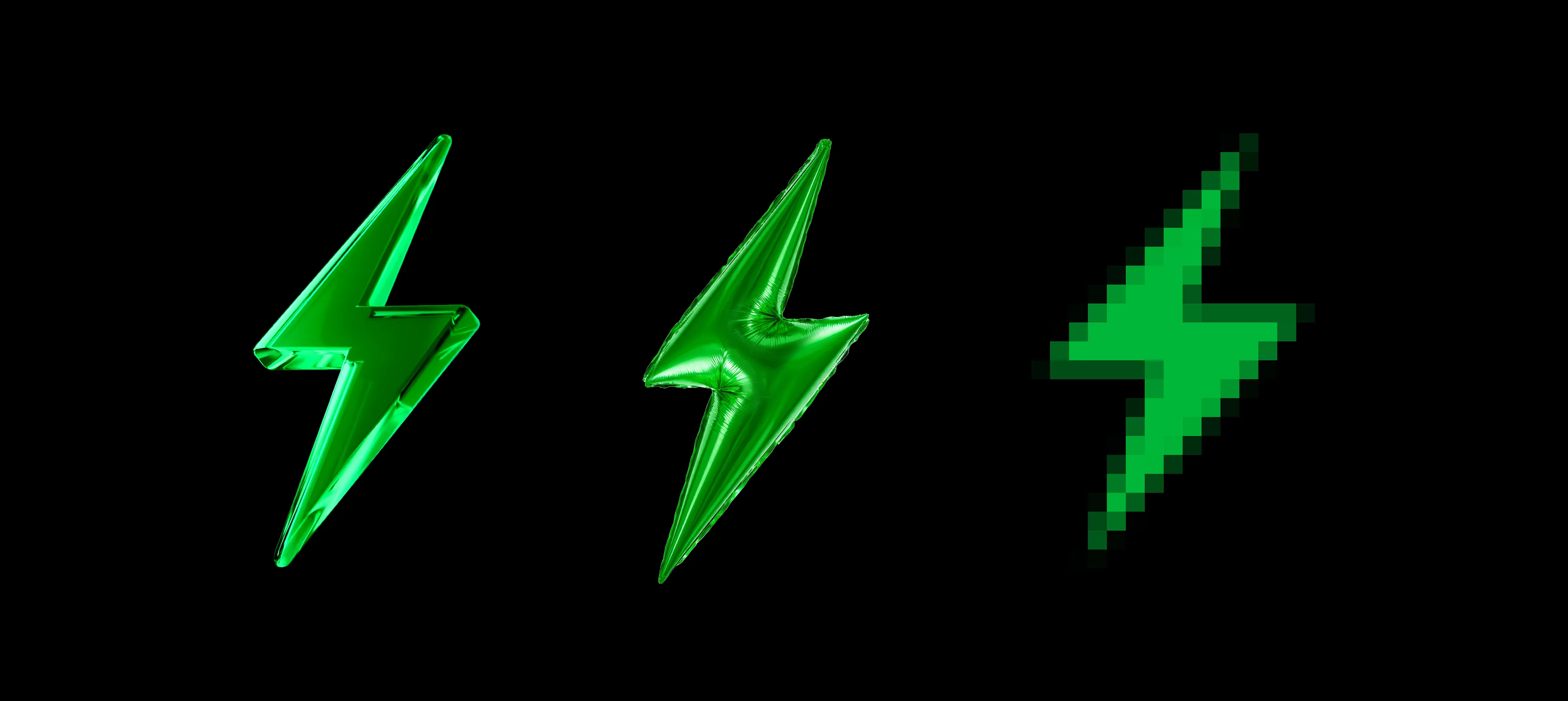 Три зеленые молнии