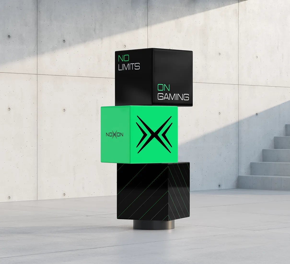 Фирменные кубы компании Noxxon