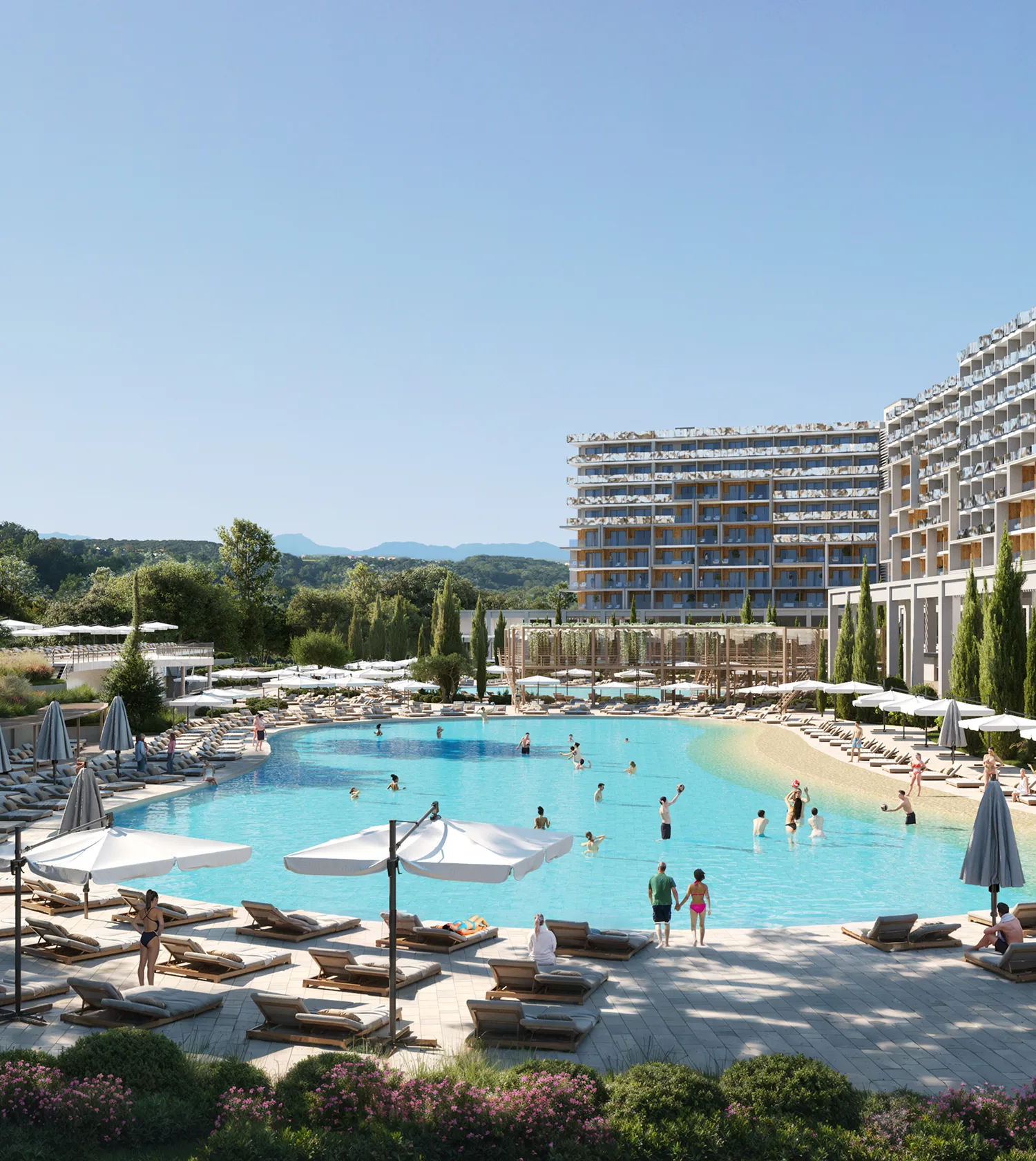 Общий вид курорта Лучи