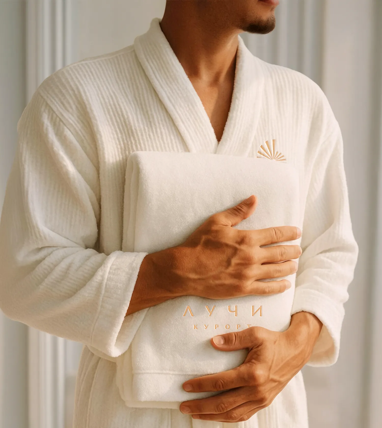 Банный халат Лучи