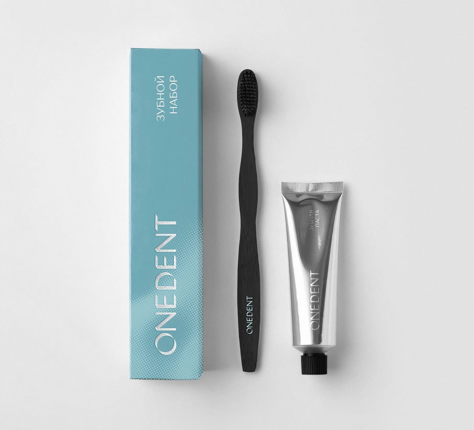Зубная паста и зубная щетка Onedent